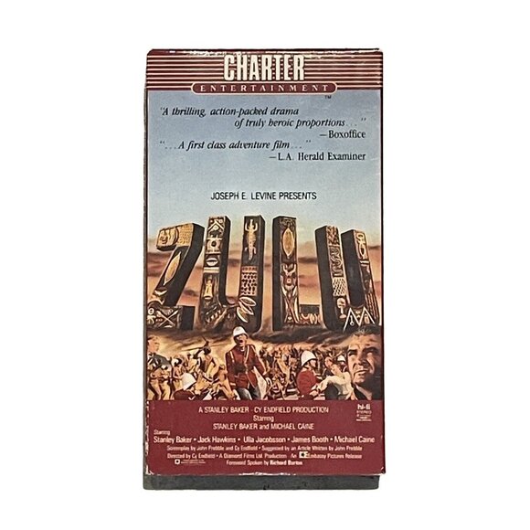 Zulu VHS - A Classic War Drama Film Vintage 1964 release - Picture 1 of 4
